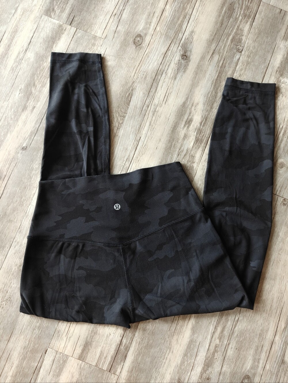 Lululemon Align Pant 25"heritage 365 Camo Deep Coal Multi Size 8 Great Condition
